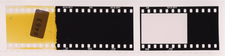 フィルムフレーム 映画スプロケット 写真ネガ | Film frame sprocket strip negative