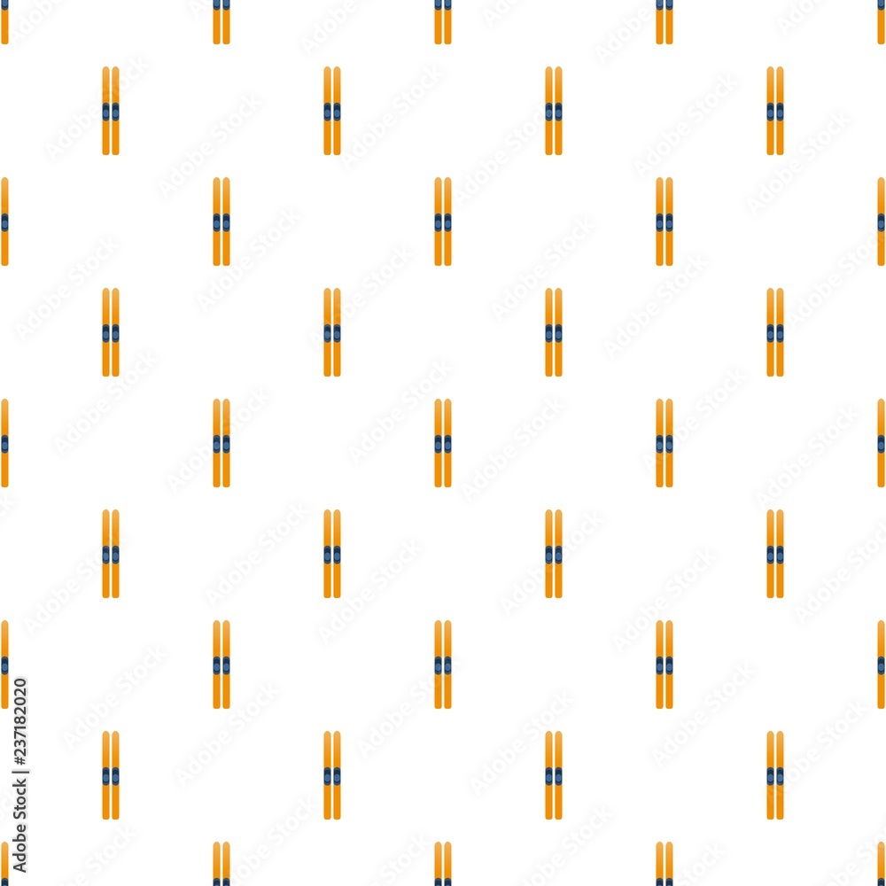 Poster ski gear pattern seamless vector repeat for any web design