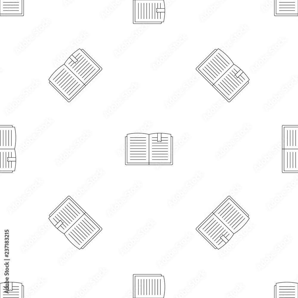 Poster open book pattern seamless vector repeat geometric for any web design