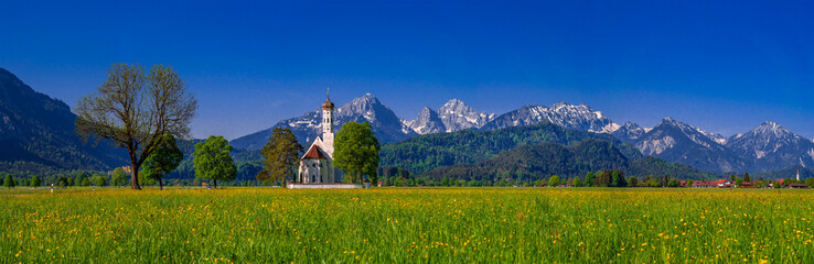 St Coloman pilgrimage church near Schwangau Bavaria Germany