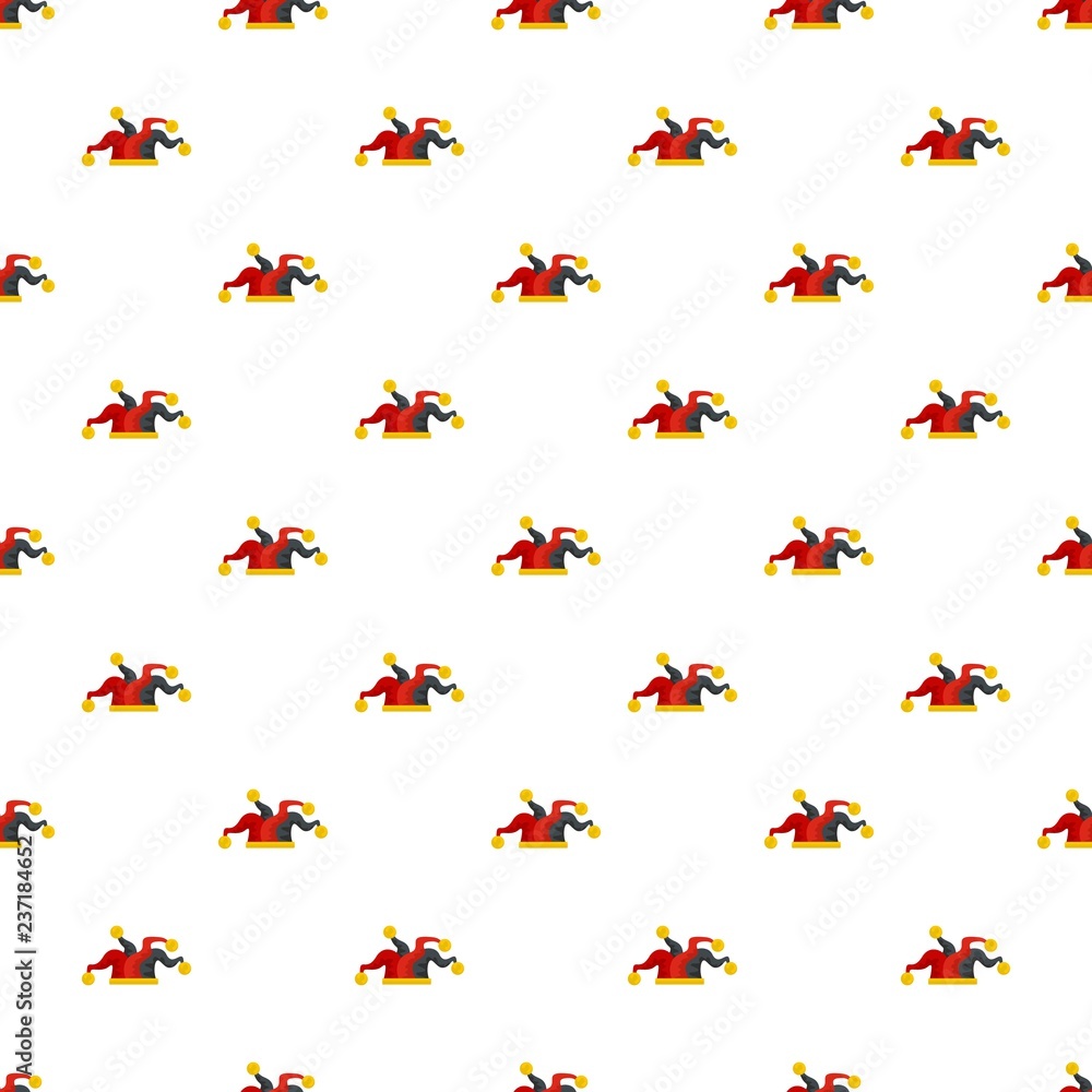 Poster jester pattern seamless vector repeat for any web design
