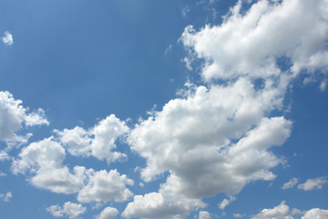 Clouds on the blue sky