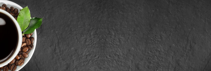 Coffee cup concept with copy space