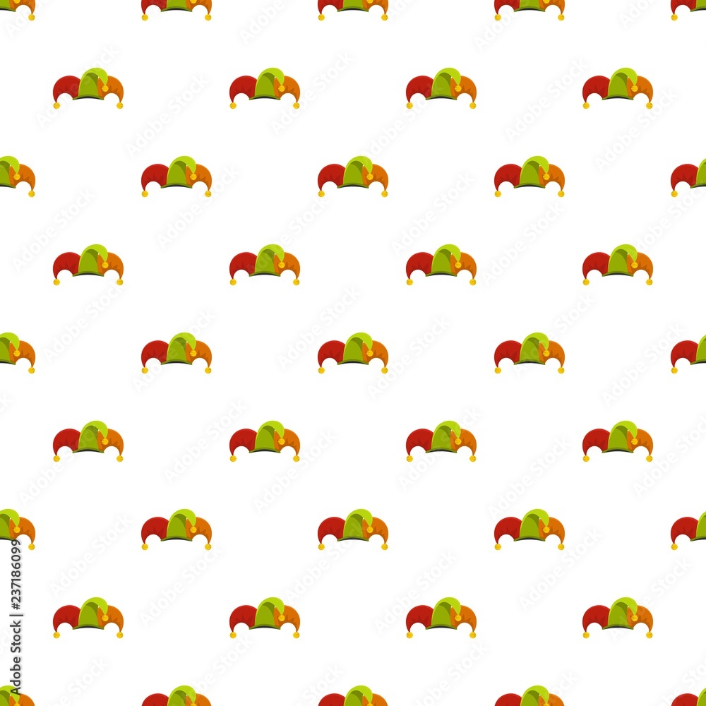 Poster circus jester pattern seamless vector repeat for any web design