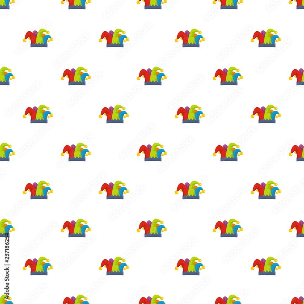 Aufkleber carnival jester pattern seamless vector repeat for any web design