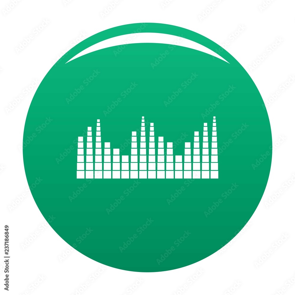 Poster equalizer level radio icon. simple illustration of equalizer level radio vector icon for any design 