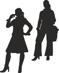 Siluetas de mujer