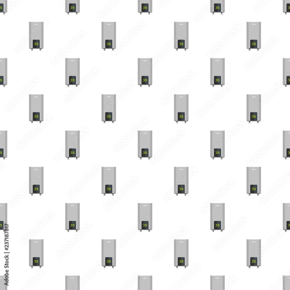 Poster electric boiler pattern seamless vector repeat for any web design