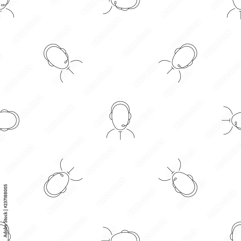 Aufkleber social support pattern seamless vector repeat geometric for any web design
