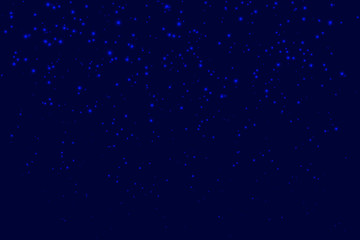 Background with Bright stars in dark blue night sky.