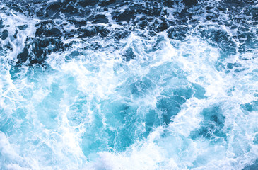 Deep Blue Ominous Ocean Water Background