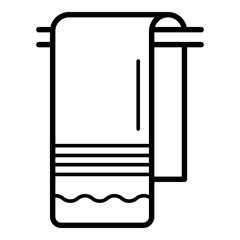 Kid towel icon. Outline kid towel vector icon for web design isolated on white background