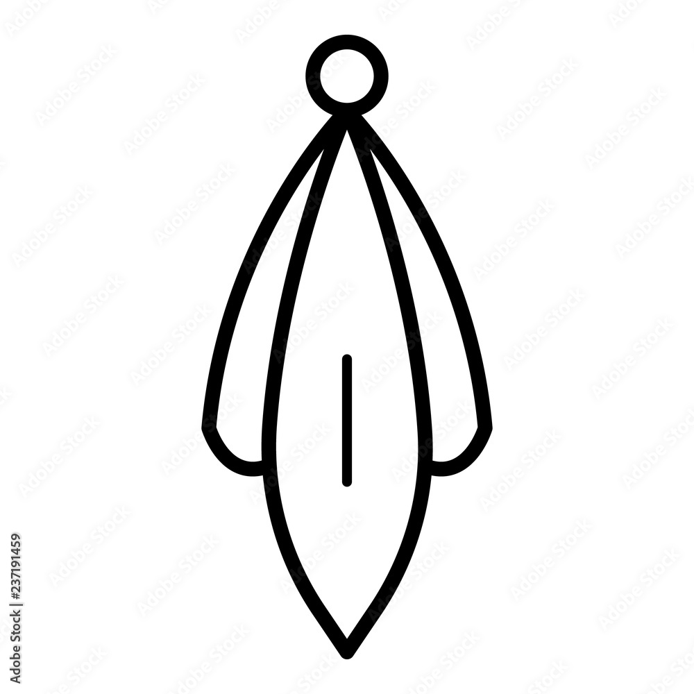 Aufkleber rack towel icon. outline rack towel vector icon for web design isolated on white background