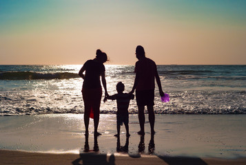 family on the beach