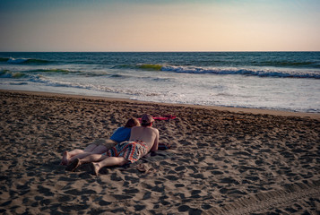 lovers on the beach