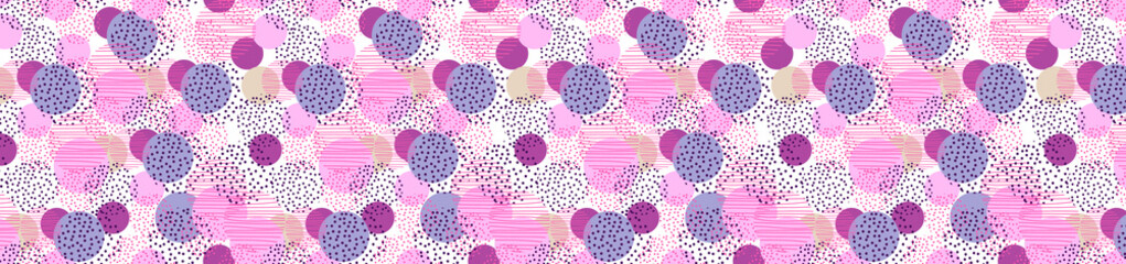 Vintage style circle geometry banner. illustration surface design for print and web