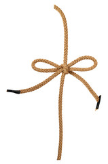 Brown cord bow