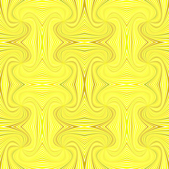 Yellow seamless psychedelic abstract spiral ray burst stripe pattern background - vector graphic design