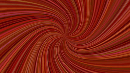 Brown abstract hypnotic spiral ray stripe background - vector graphic design