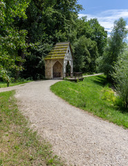 Footpath leading to the Birch Cottage in Maksimir Park