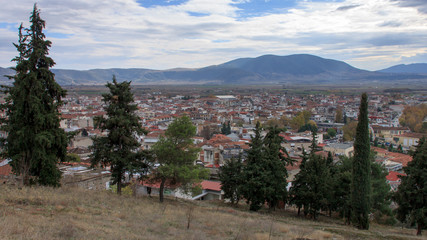 The city of Elassona in Thessaly, located on the south side of mountain Olympus