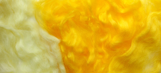 yellow background with texture of wool curls