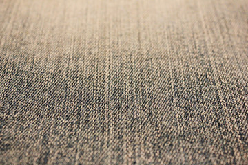Denim Grey Gradient Texture Background of  Seamless Empty Jean Cloth. Washed Out Pale Gray Jeans Fabric Backdrop, Empty Simple Canvas to Use as Copy Space, Template, Layout, Mock Up or Banner