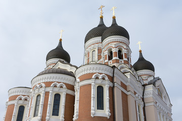 Domes of Alexander Nevsky Cathedral in Tallinn