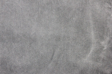 Fototapeta na wymiar Dark Grey Texture Background of Seamless Empty Fabric, Close Up Top View. Blank Gray Jean Fabric Backdrop, Empty Simple Grungy Canvas. Fashion Fabric Detail of Empty Grey Color Shirt Wallpaper