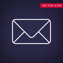 Simple vector outline envelope icon