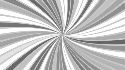 Grey psychedelic abstract spiral ray stripe background - vector graphic design