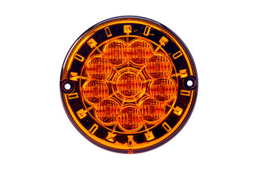 car headlights on a white background