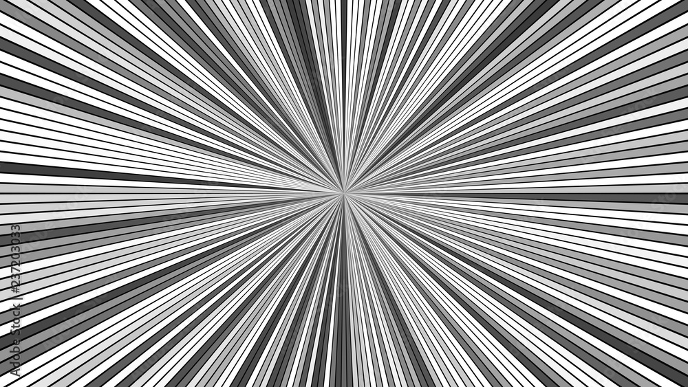 Aufkleber grey psychedelic abstract star burst stripe background - vector explosive graphic
