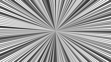 Grey psychedelic abstract star burst stripe background - vector explosive graphic