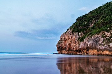 Atardecer en el mar cantabrico. Cantabria, ESpaña