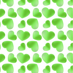 Romantic heart background. Vector illustration for holiday design. Many flying hearts on a white background. For wedding card, valentine's day greeting.