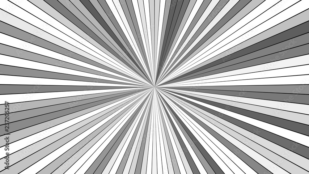 Poster grey psychedelic abstract explosive concept background - vector star burst graphic