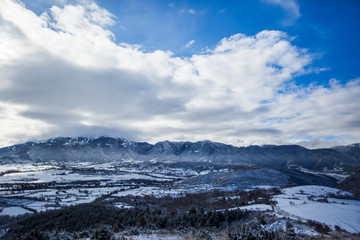 Winter in La Cerdanya, Pyrenees, Spain