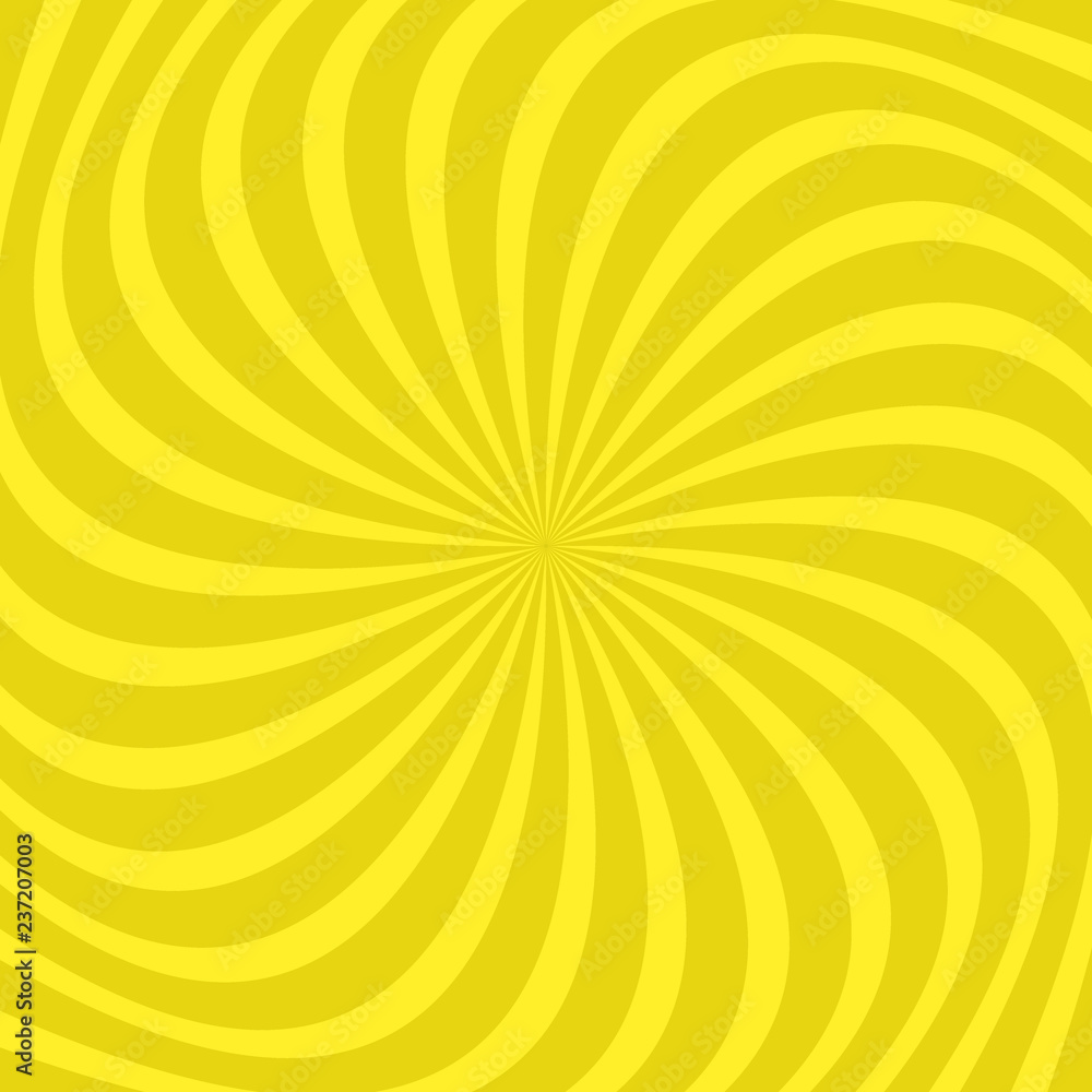 Poster abstract spiral background - vector design from twisted rays