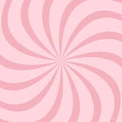 Pink abstract spiral ray background - vector graphic design