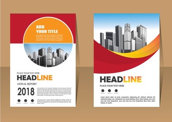 Brochure template layout, cover design annual report, magazine, flyer or booklet in A4 with blue geometric shapes on polygonal background