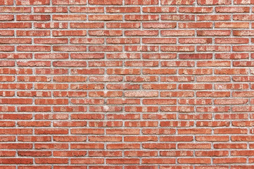 Old red brick wall background texture