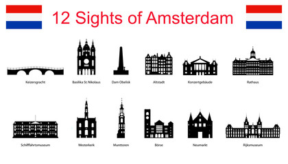 12 sights of Amsterdam