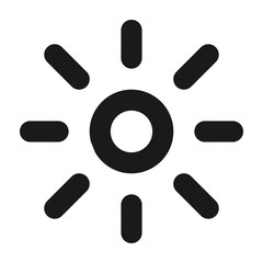 Brightness Sun Icon Logo
