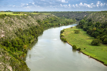 Fototapeta na wymiar Chavon River in Dominican Republic
