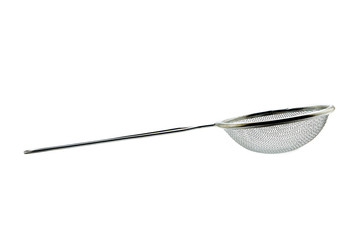 Strainer on white background
