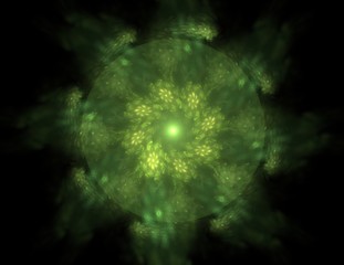 Geometry of Space series. Visually attractive backdrop made of conceptual grids curves and fractal elements suitable as element for layouts on physics mathematics technology science and education