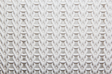 Plastic basket on white background