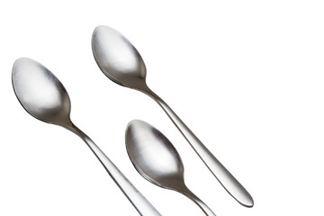 Cutlery on white background