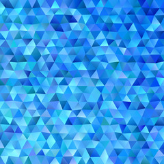 Retro geometrical chaotic triangle polygon background - vector graphic